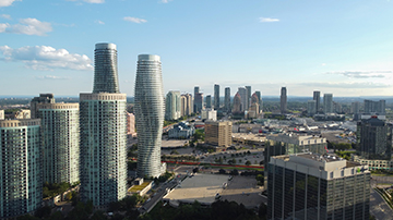 Downtown Mississauga, Ontario, Canada.